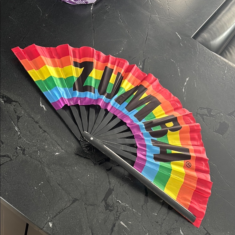 Zumba Fitness Rainbow Party Fan